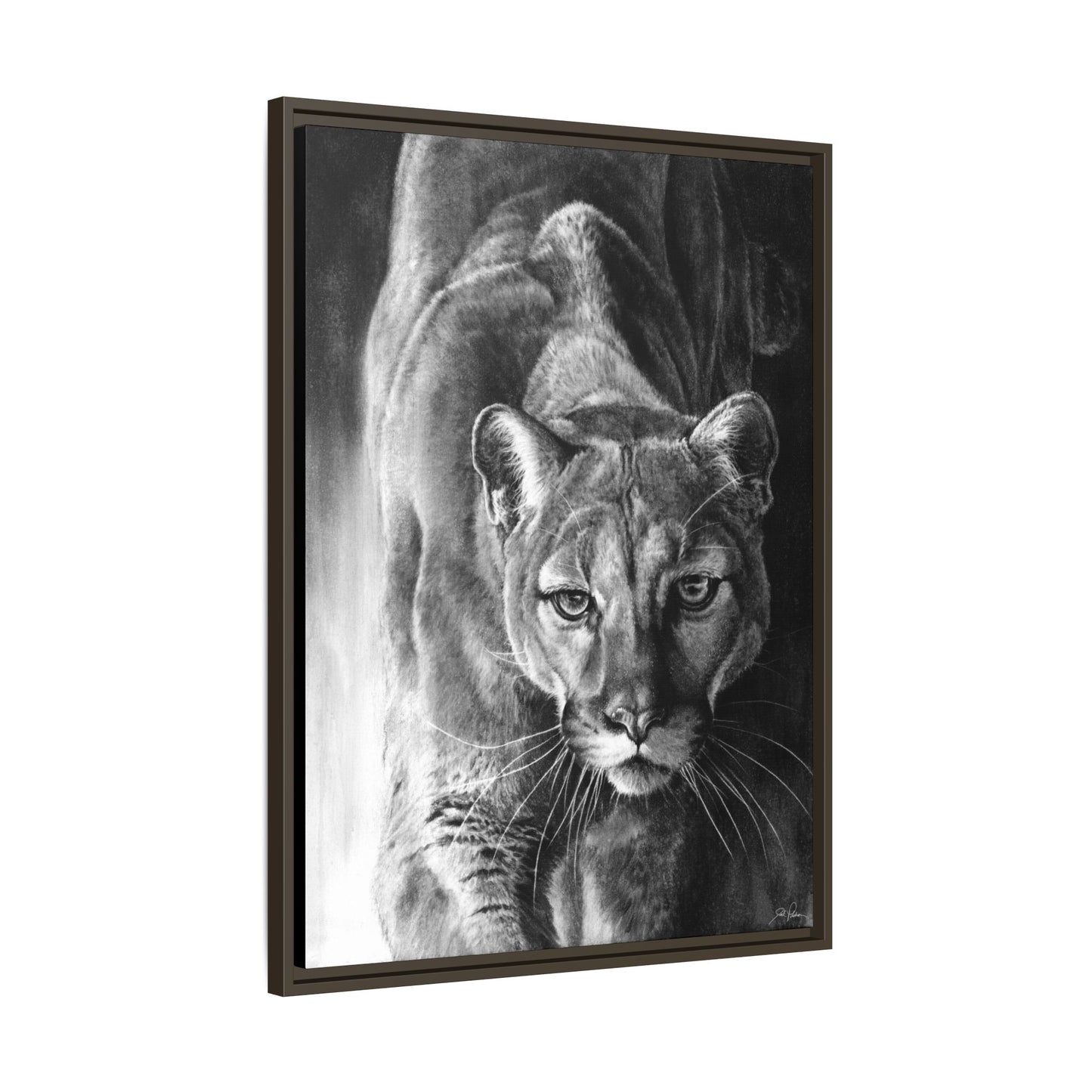 "Watcher in the Woods" Framed Canvas