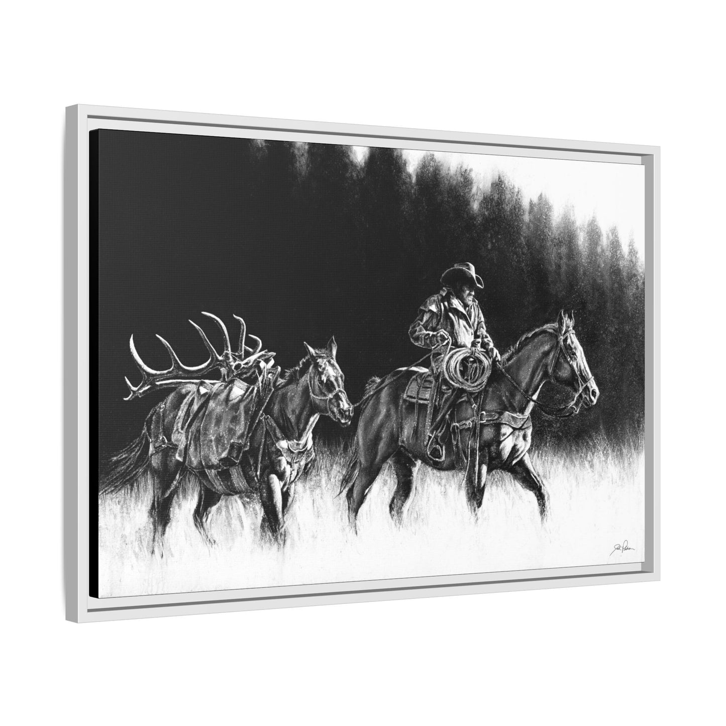 "The Long Haul" Framed Canvas