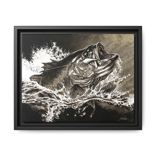 "Hooked" Framed Canvas
