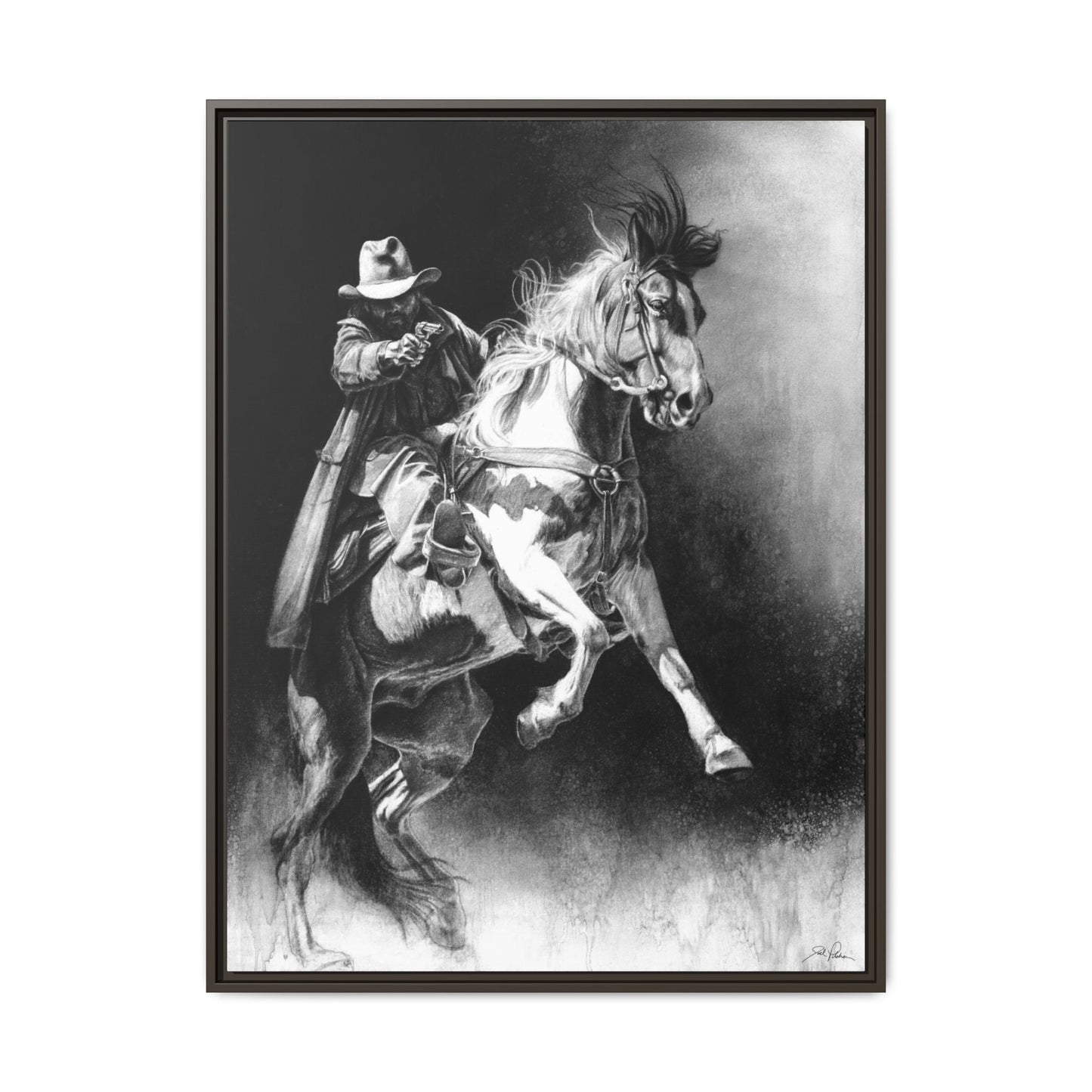 "Rough Rider" Framed Canvas