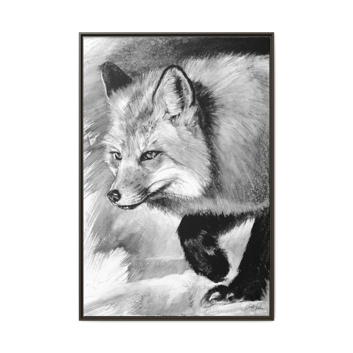 "Fox" Framed Canvas