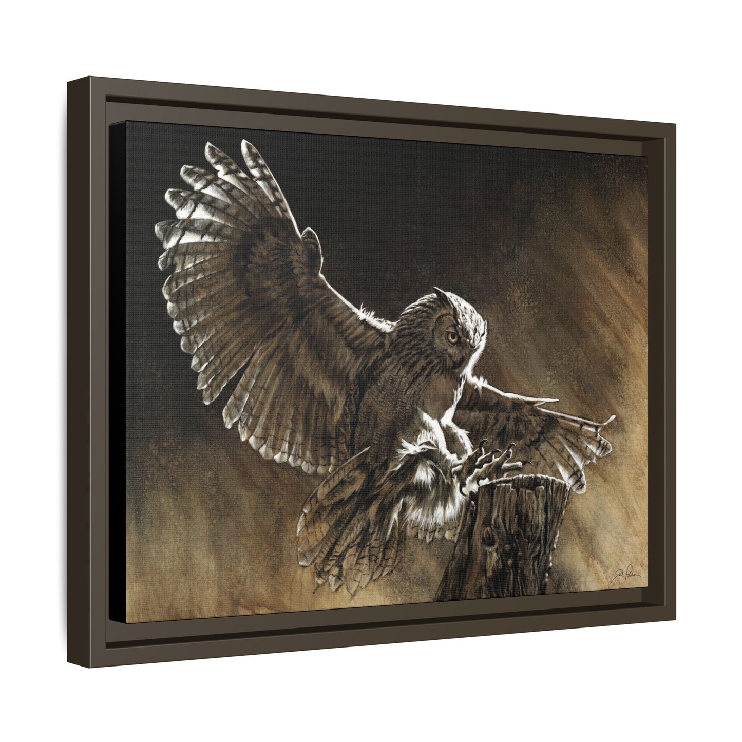 "Night Shift" Framed Canvas