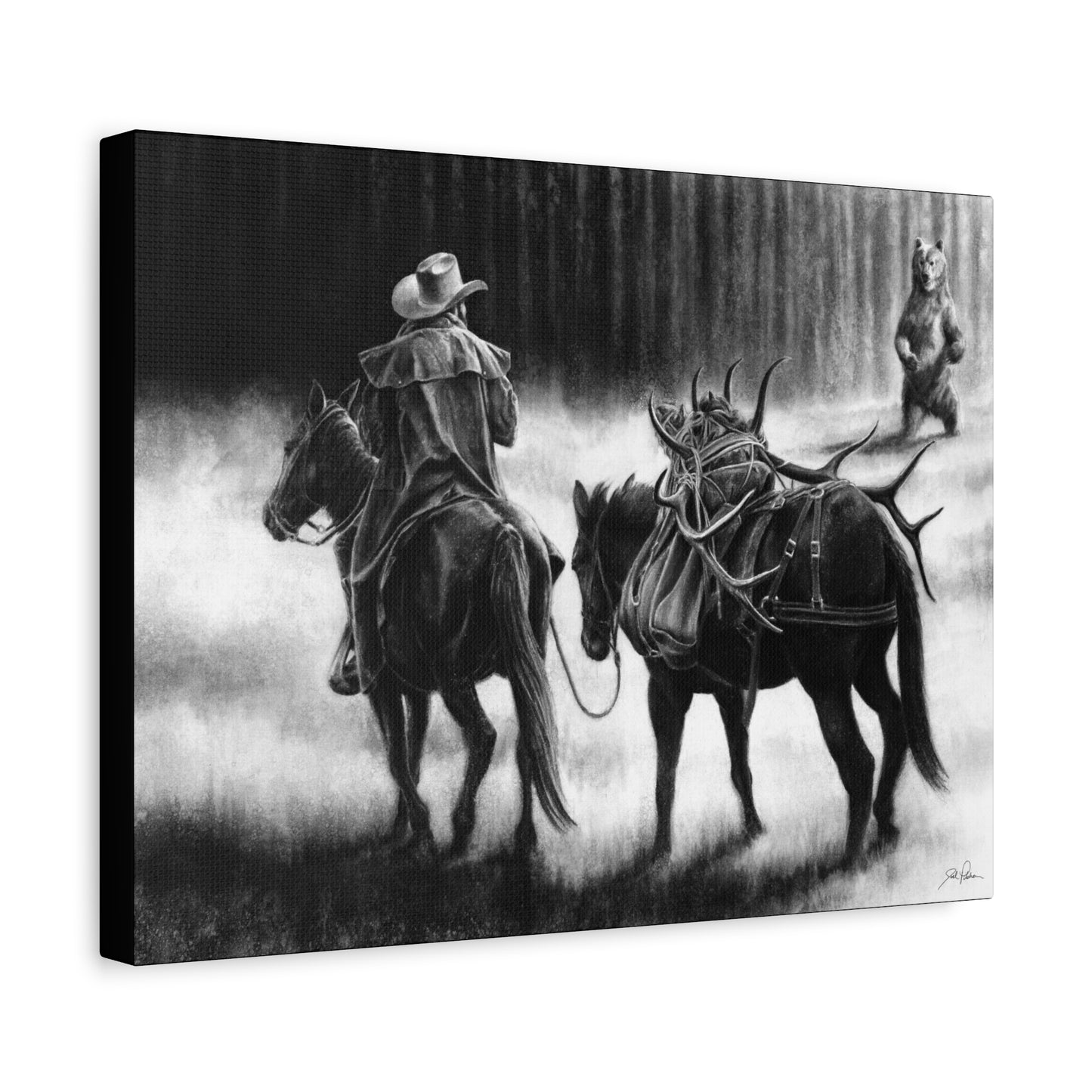 "Just Passin' Through" Stretched Canvas