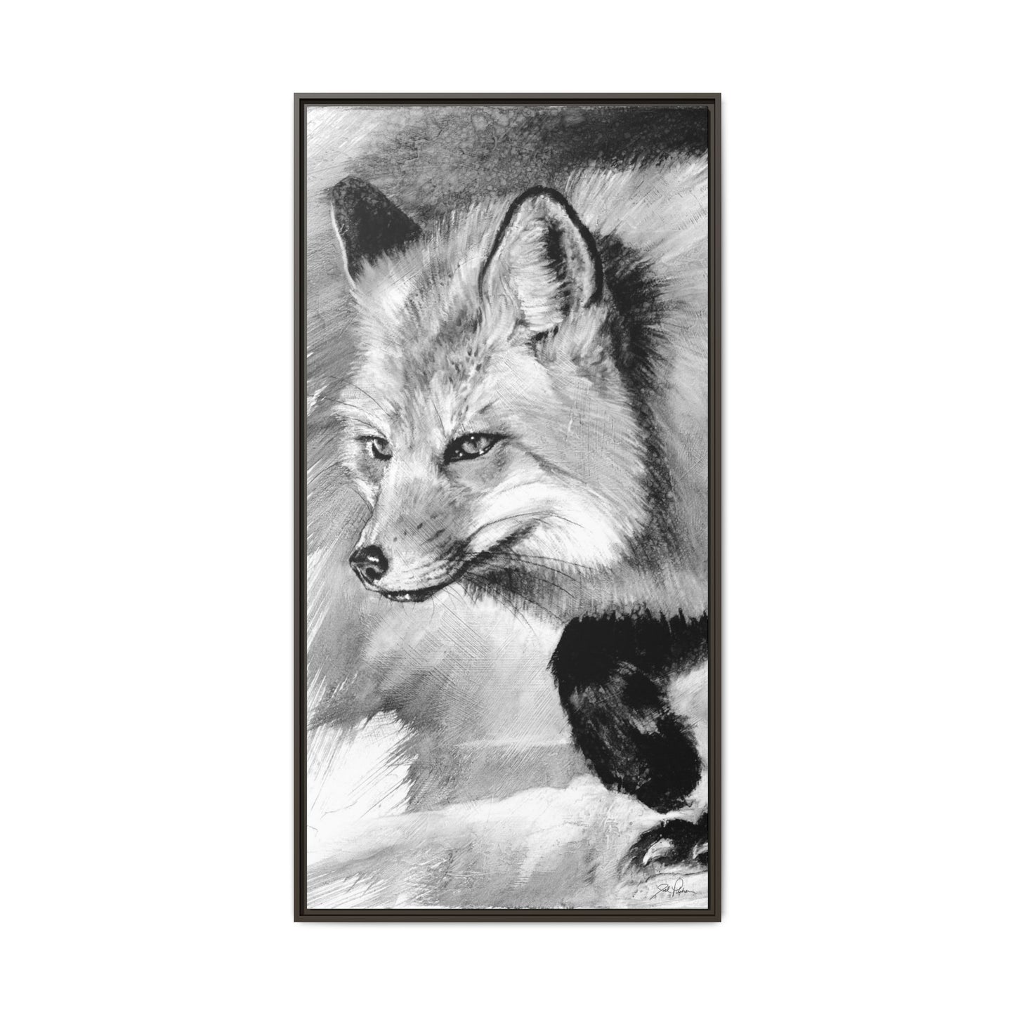 "Fox" Framed Canvas