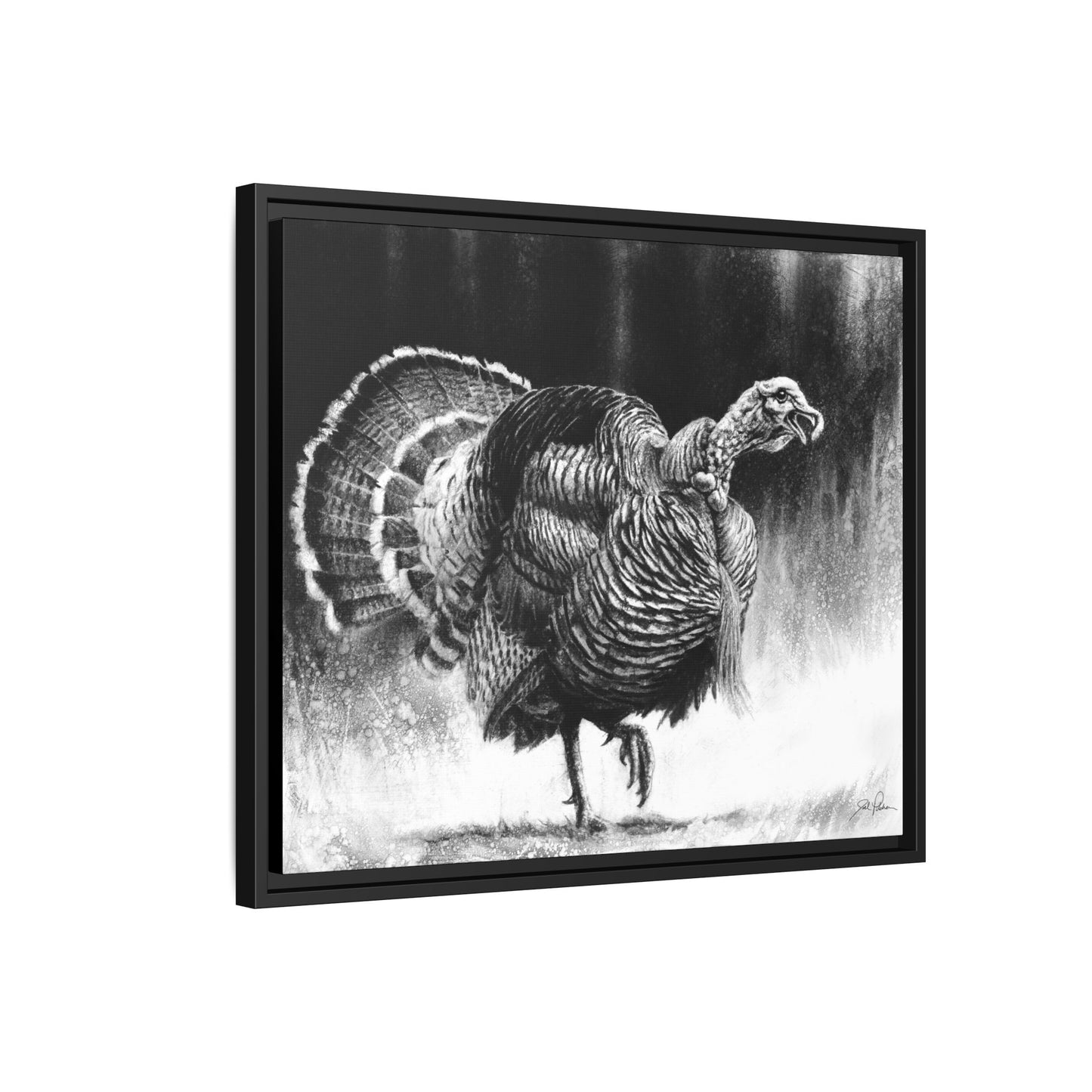 "Gobbler" Framed Canvas