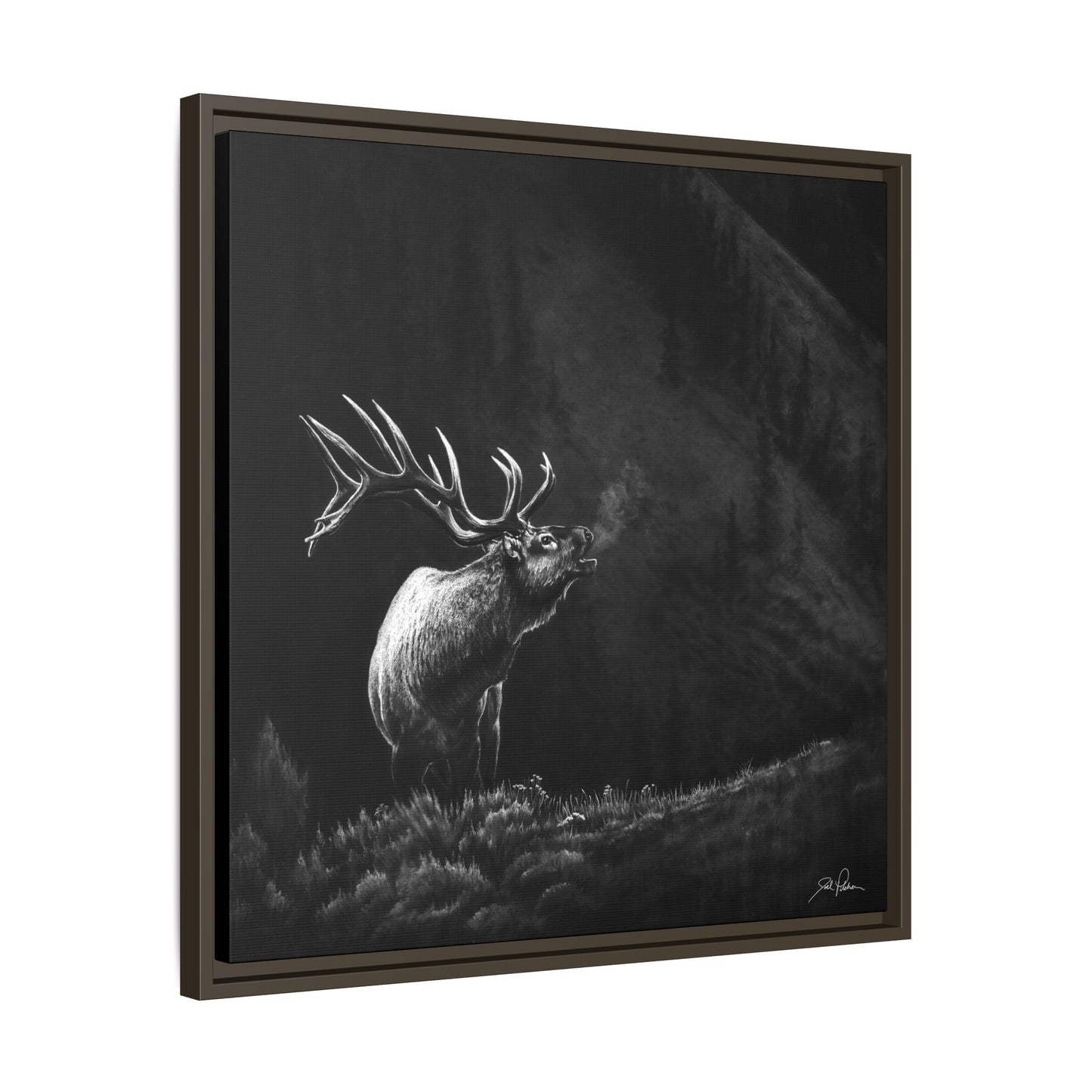 "Mountain Monarch" Framed Canvas