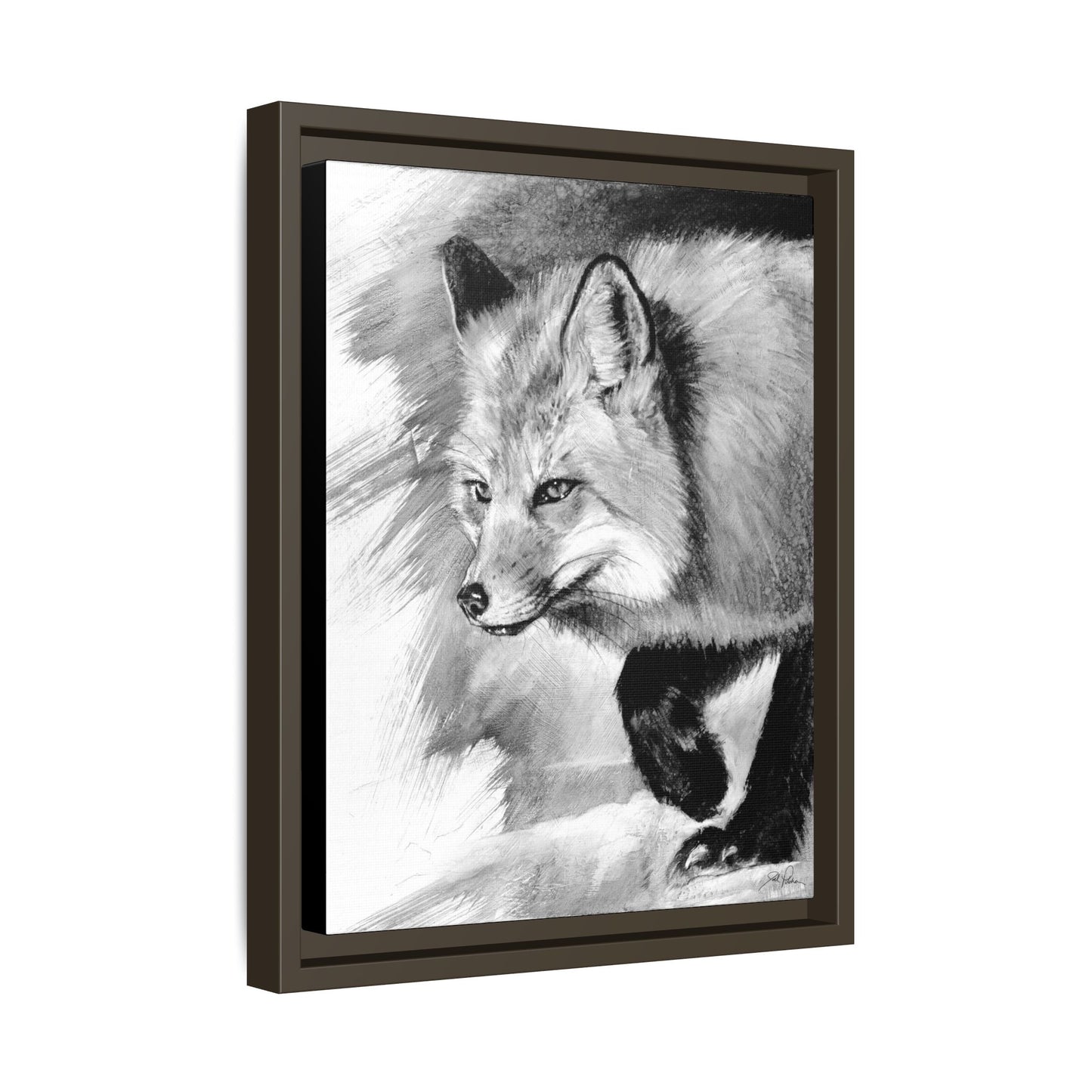 "Fox" Framed Canvas