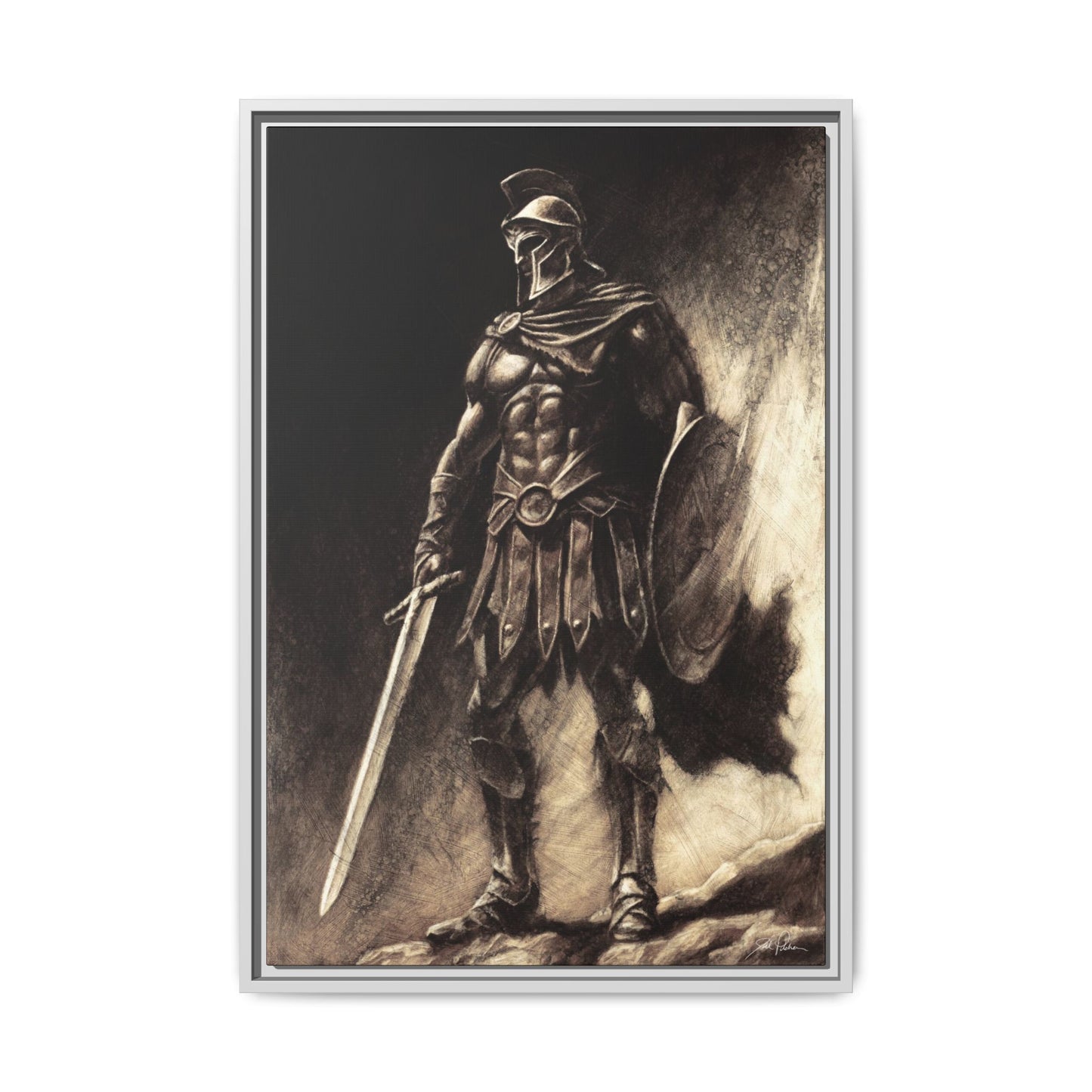 "Armor of God" Framed Canvas