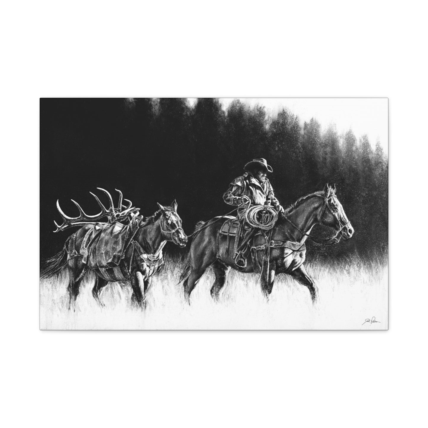 "The Long Haul" Stretched Canvas