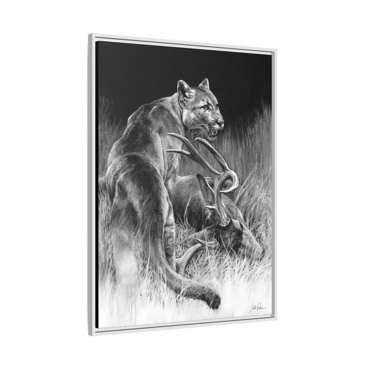 "Food Chain" Framed Canvas