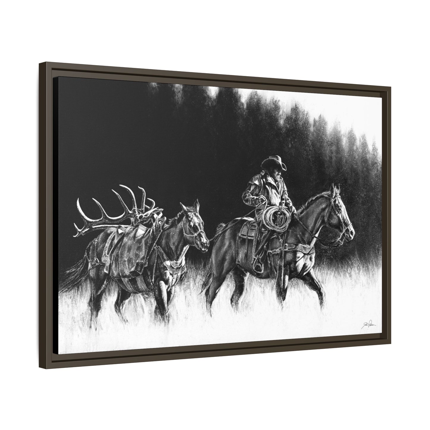 "The Long Haul" Framed Canvas