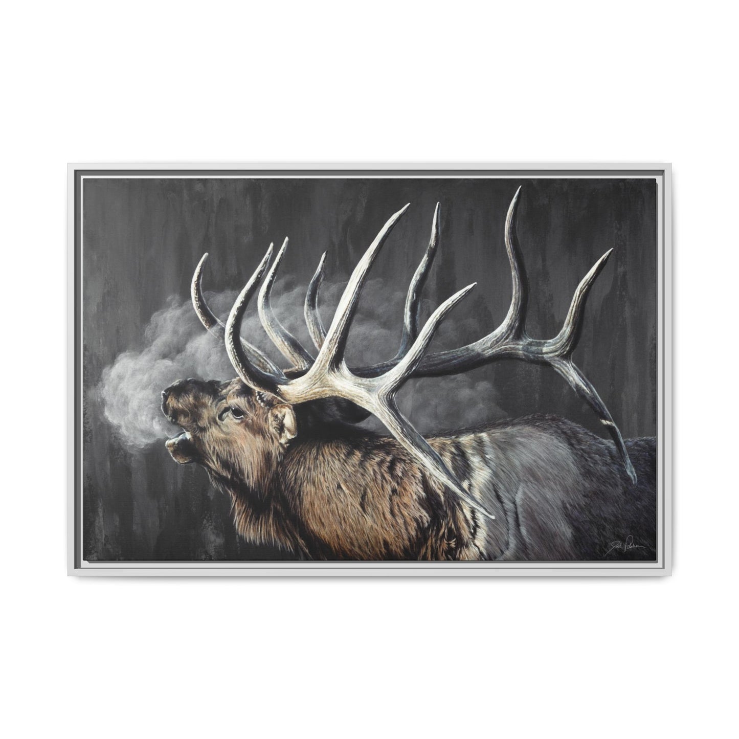 "Last Call" Framed Canvas