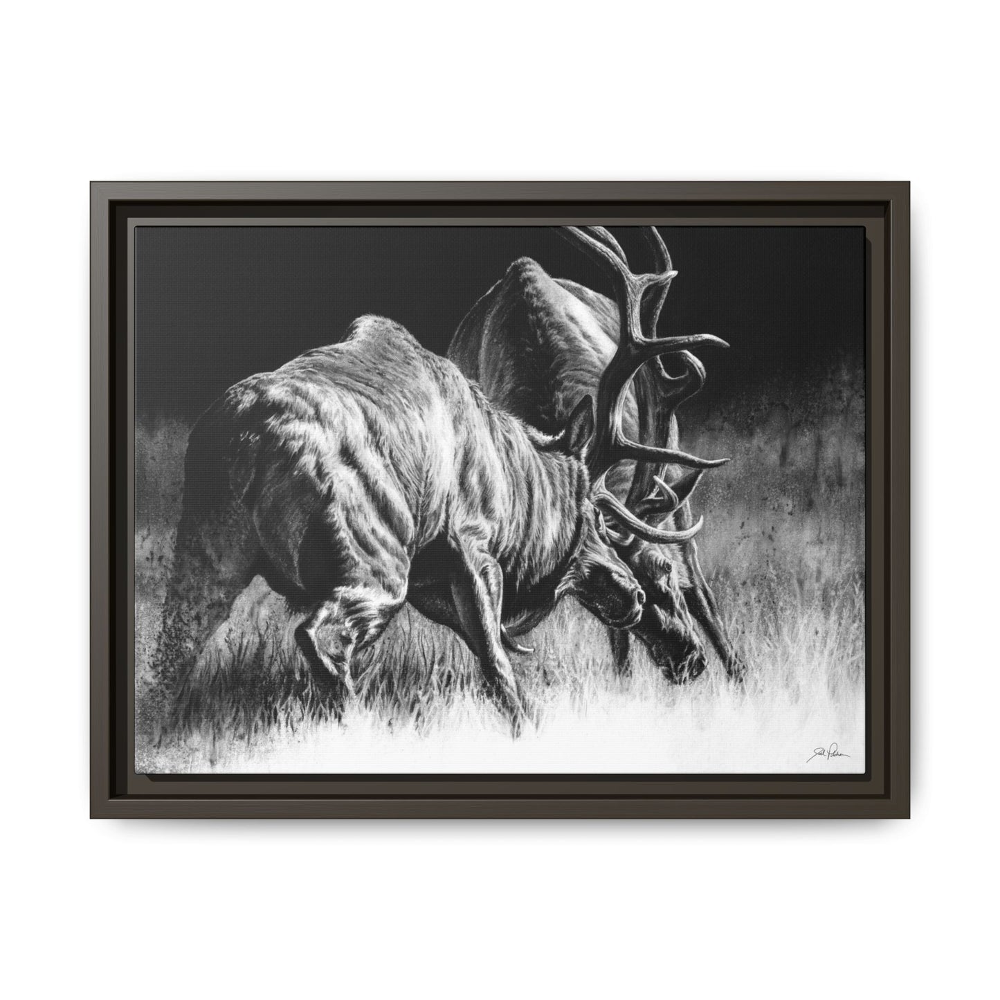 "Winner Takes All" Framed Canvas