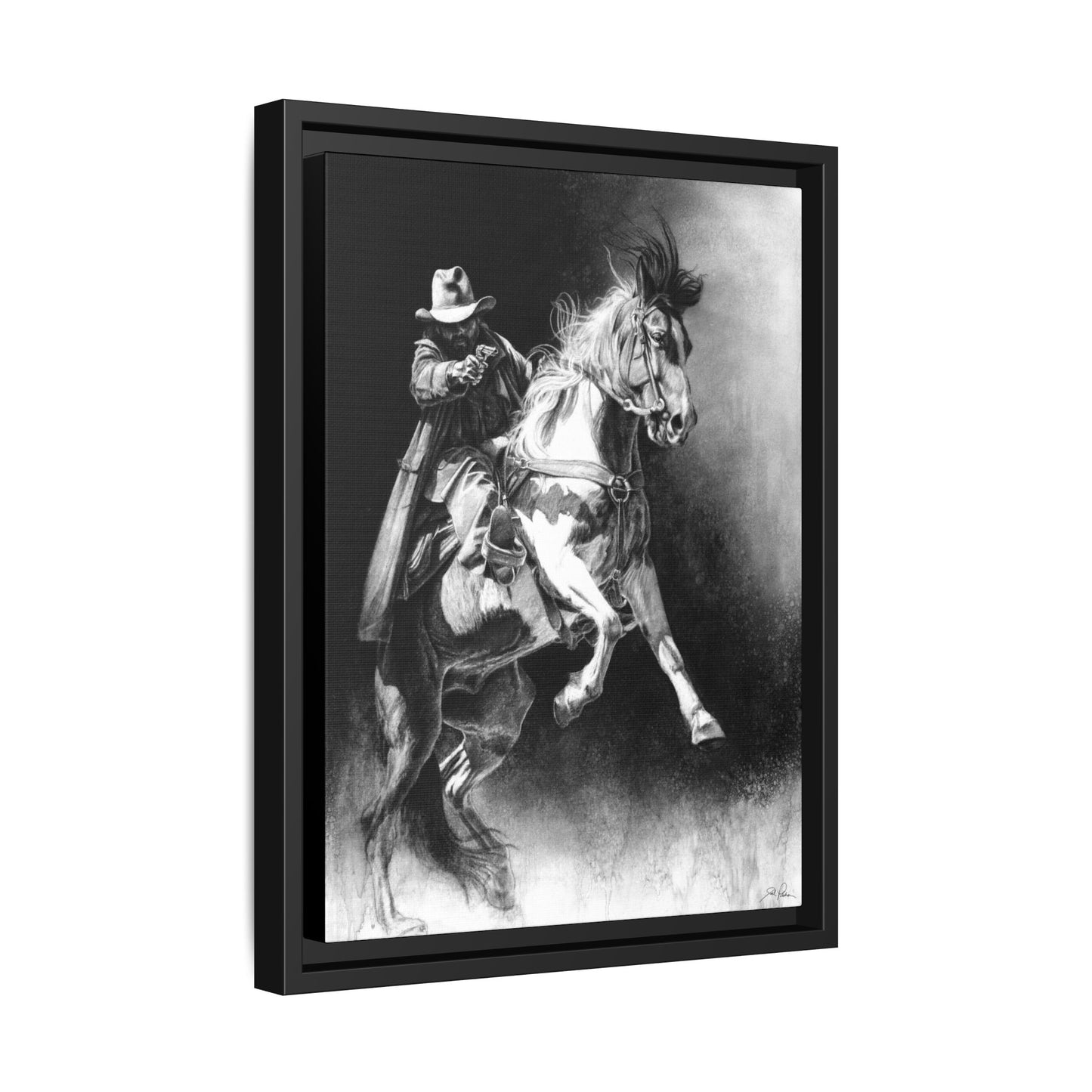 "Rough Rider" Framed Canvas