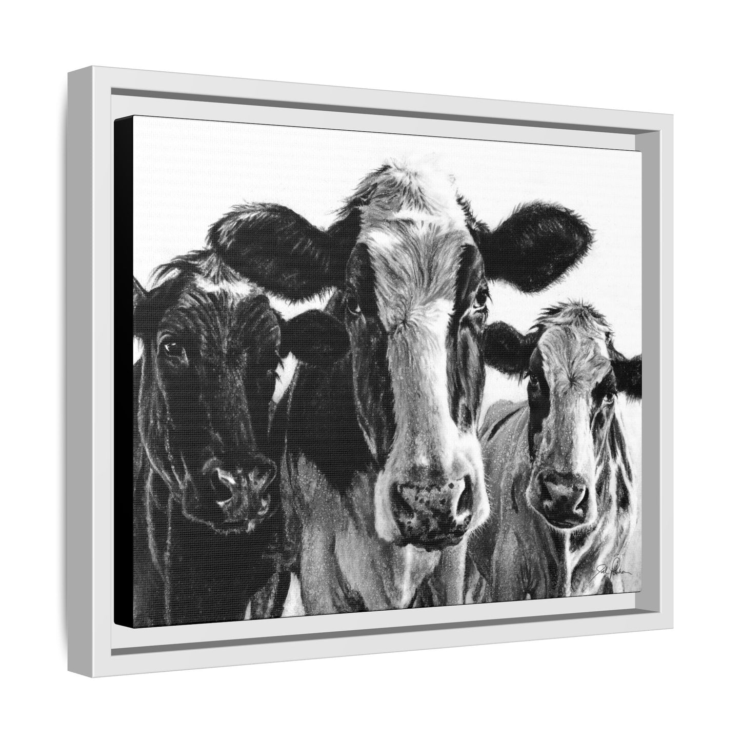 "Milk Maids" Framed Canvas