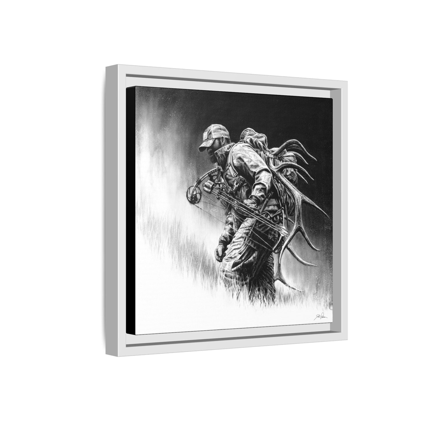 "Uphill Battle" Framed Canvas