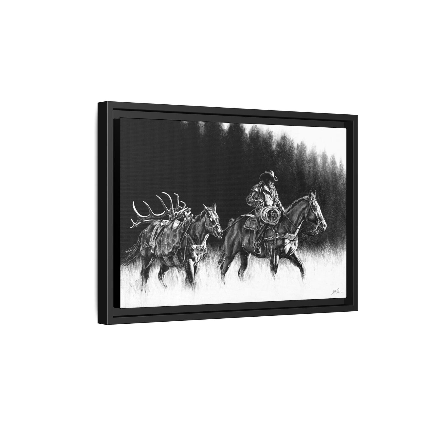 "The Long Haul" Framed Canvas