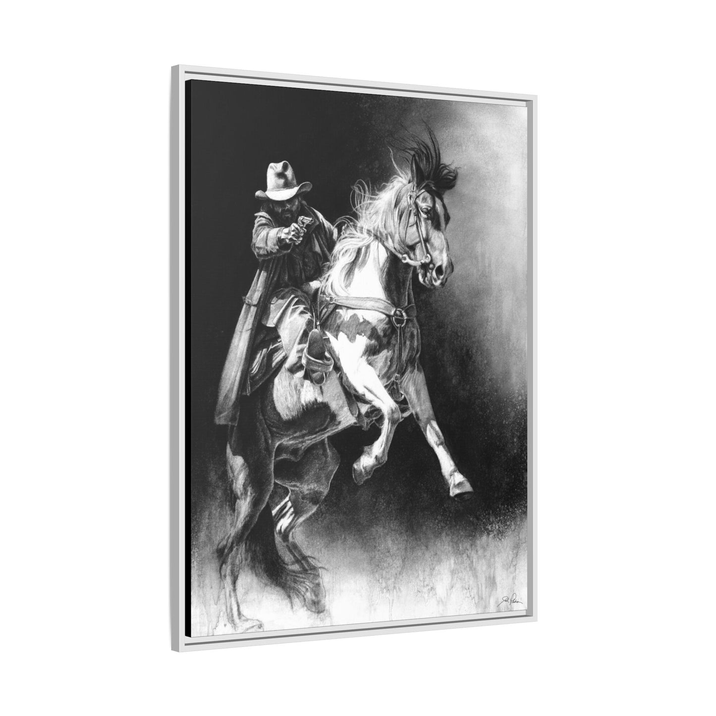 "Rough Rider" Framed Canvas
