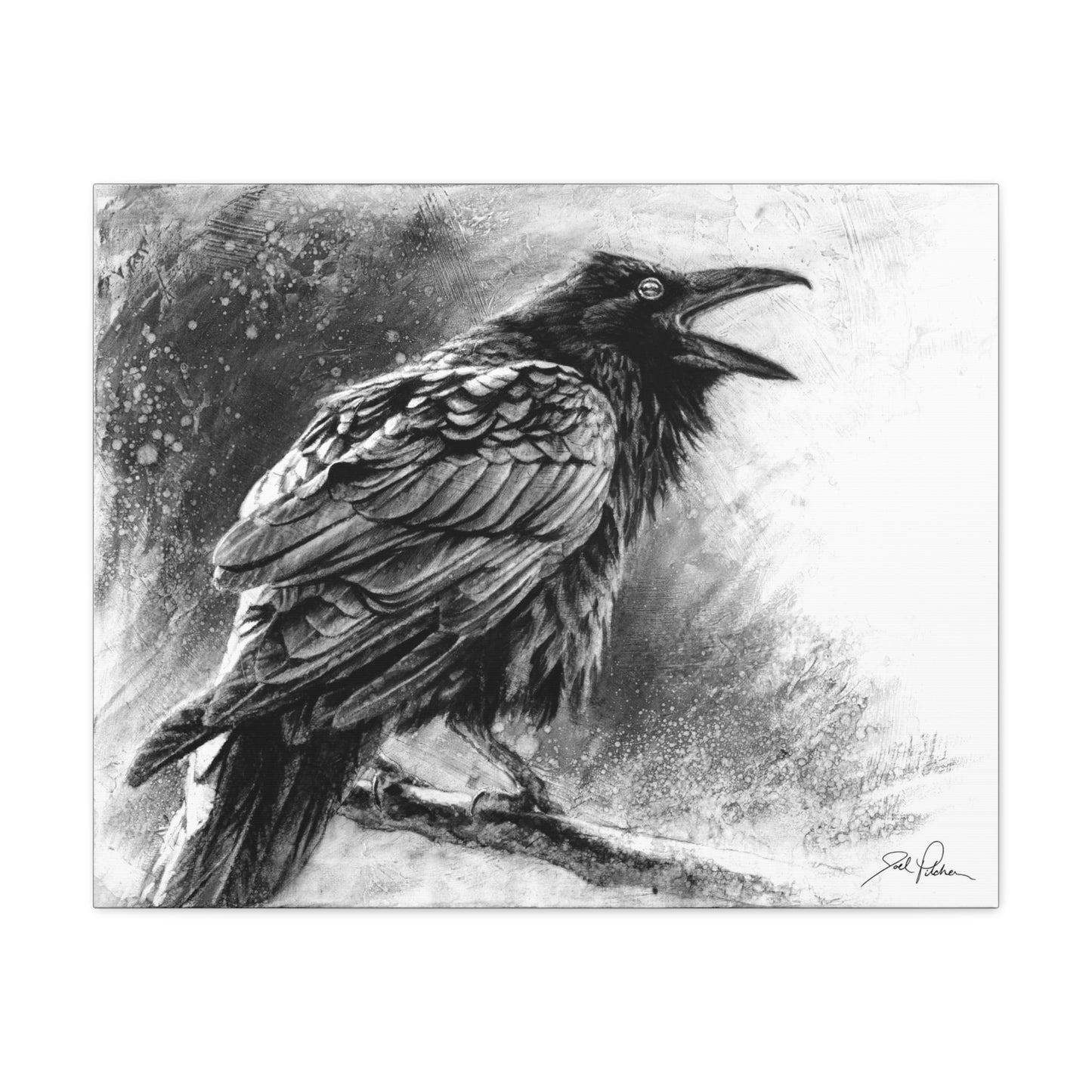 "Raven" Stretched Canvas