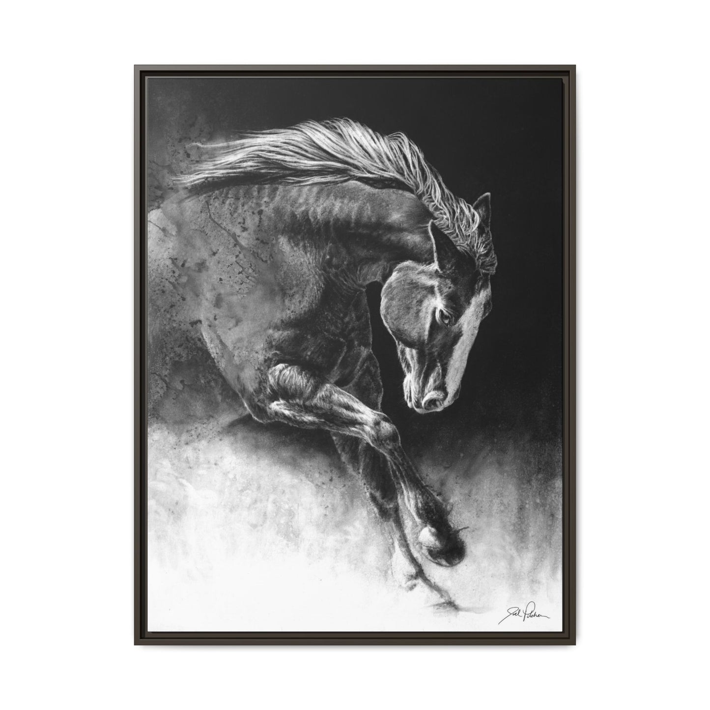 "Unbridled" Framed Canvas