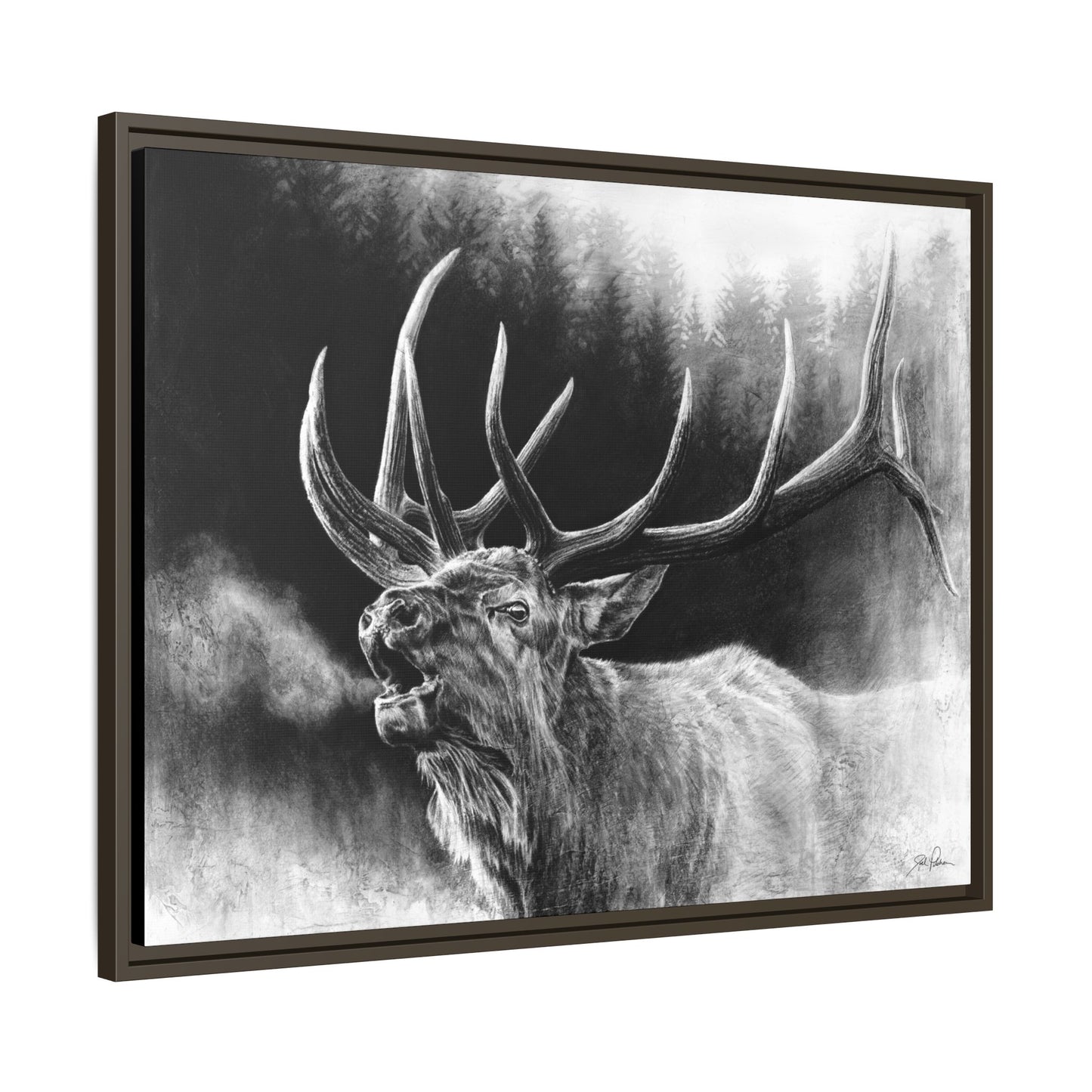 "Bugle Boy" Framed Canvas