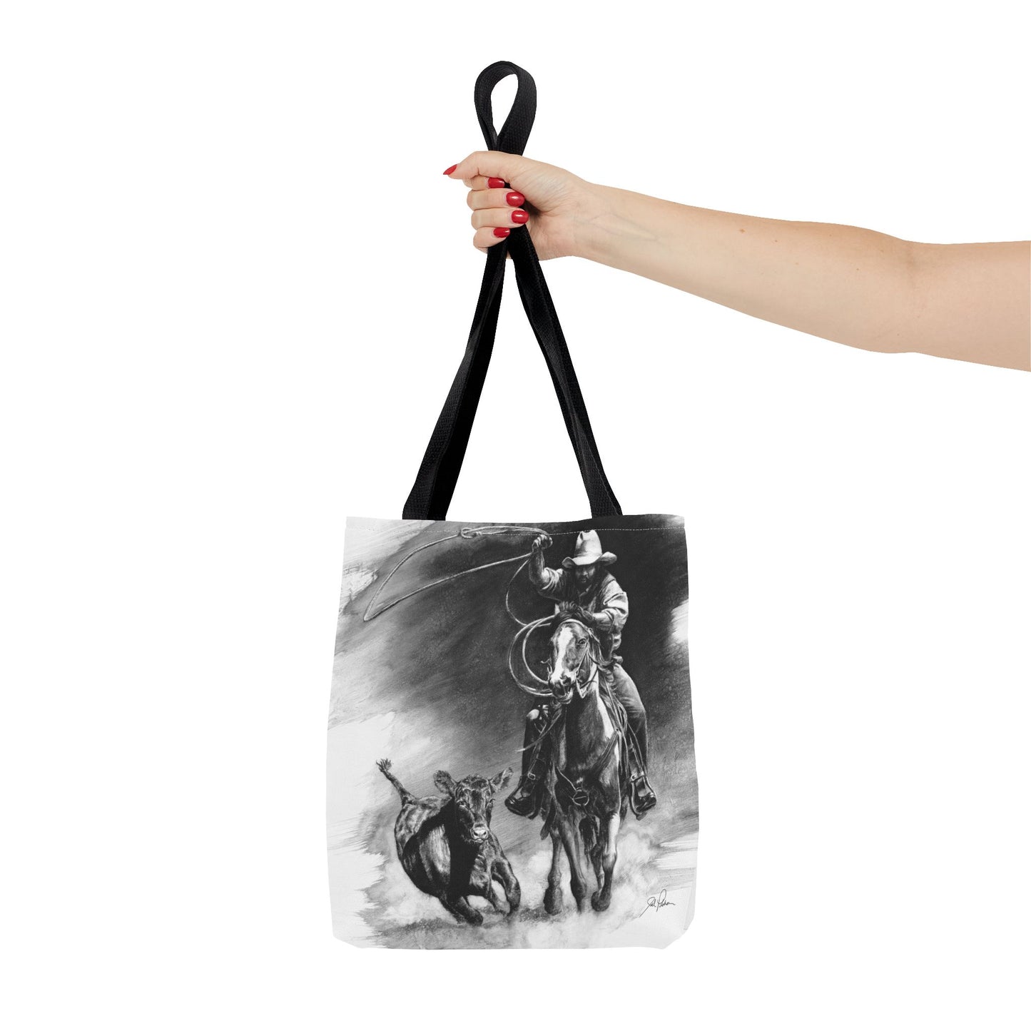 "Calf Roping" Tote Bag