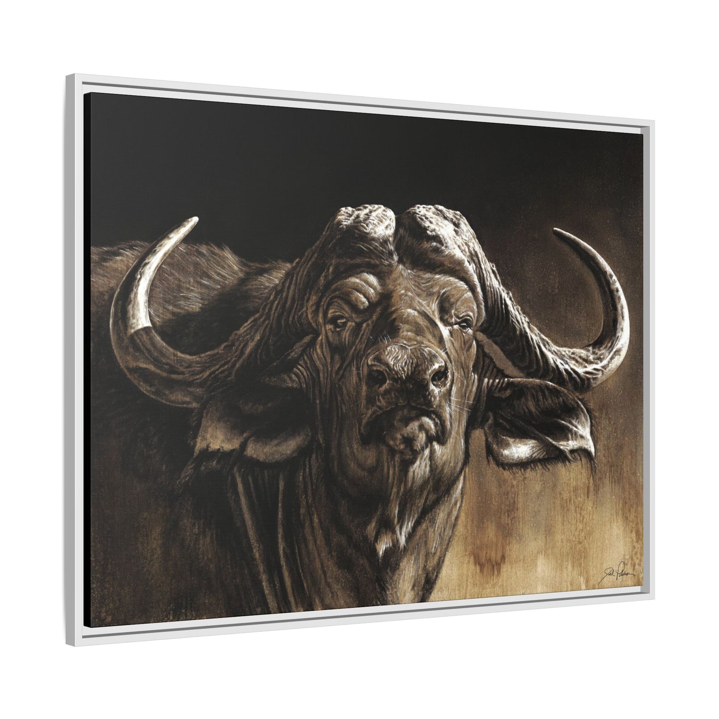 "Debt Collector" Framed Canvas