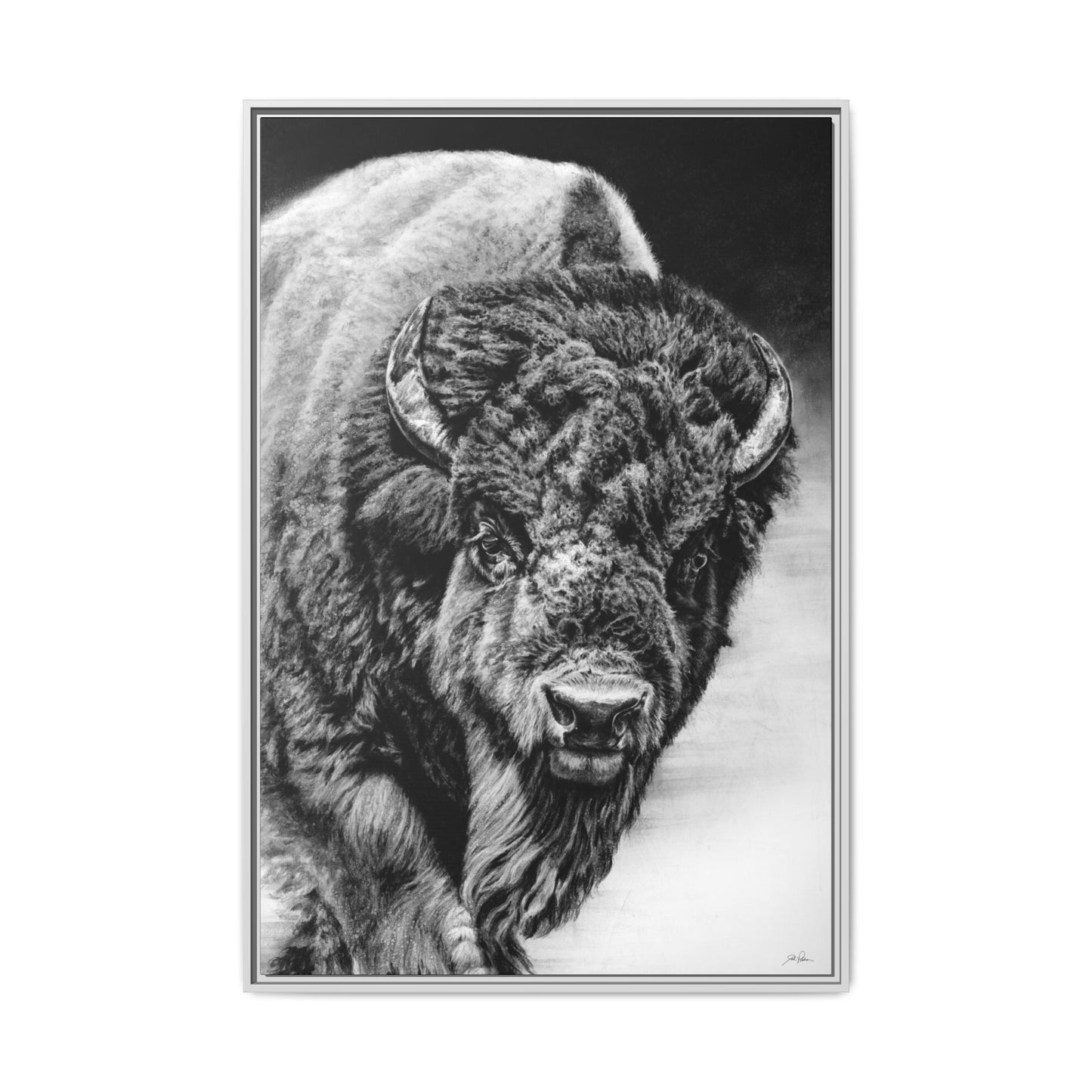 "Heavyweight Champ" Framed Canvas
