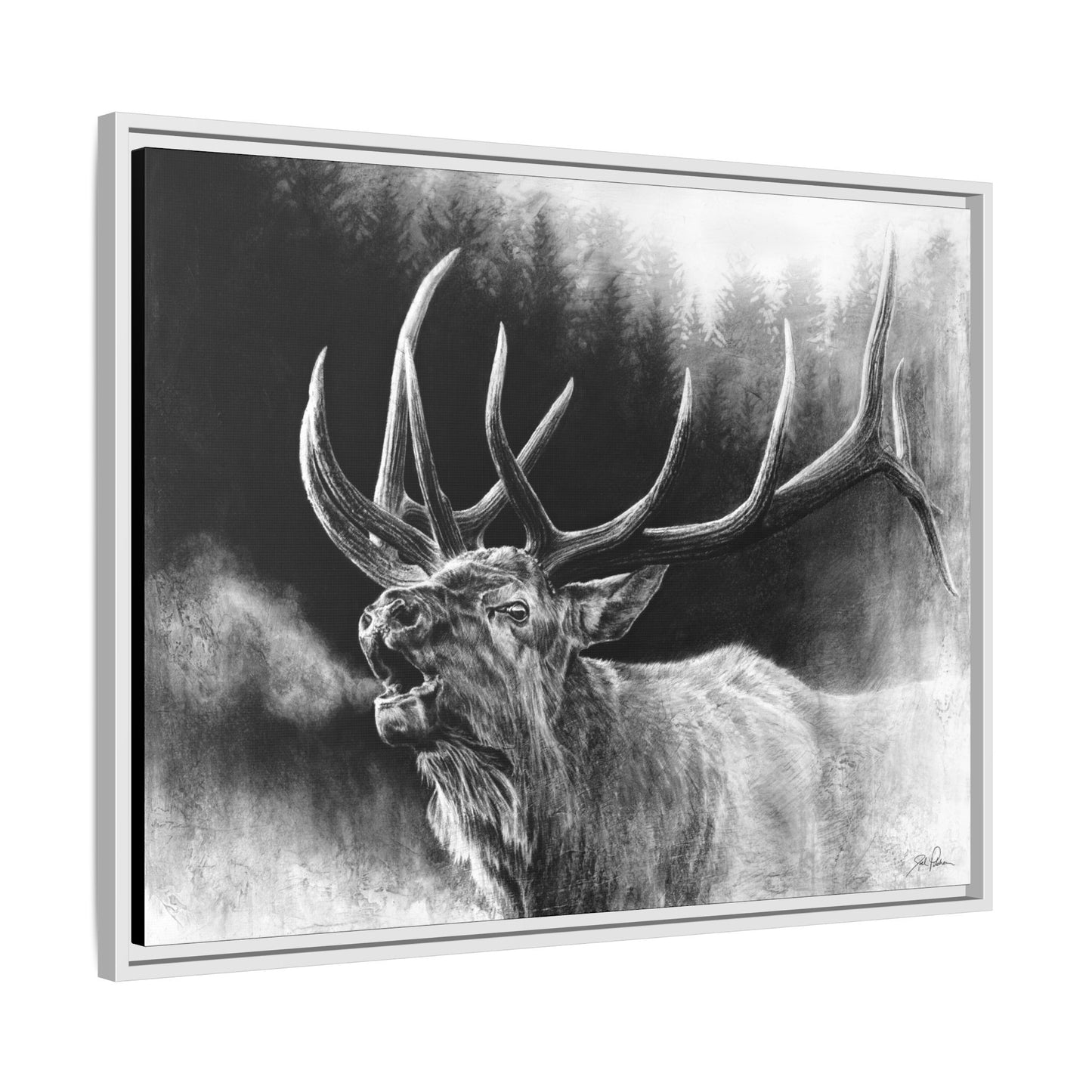 "Bugle Boy" Framed Canvas