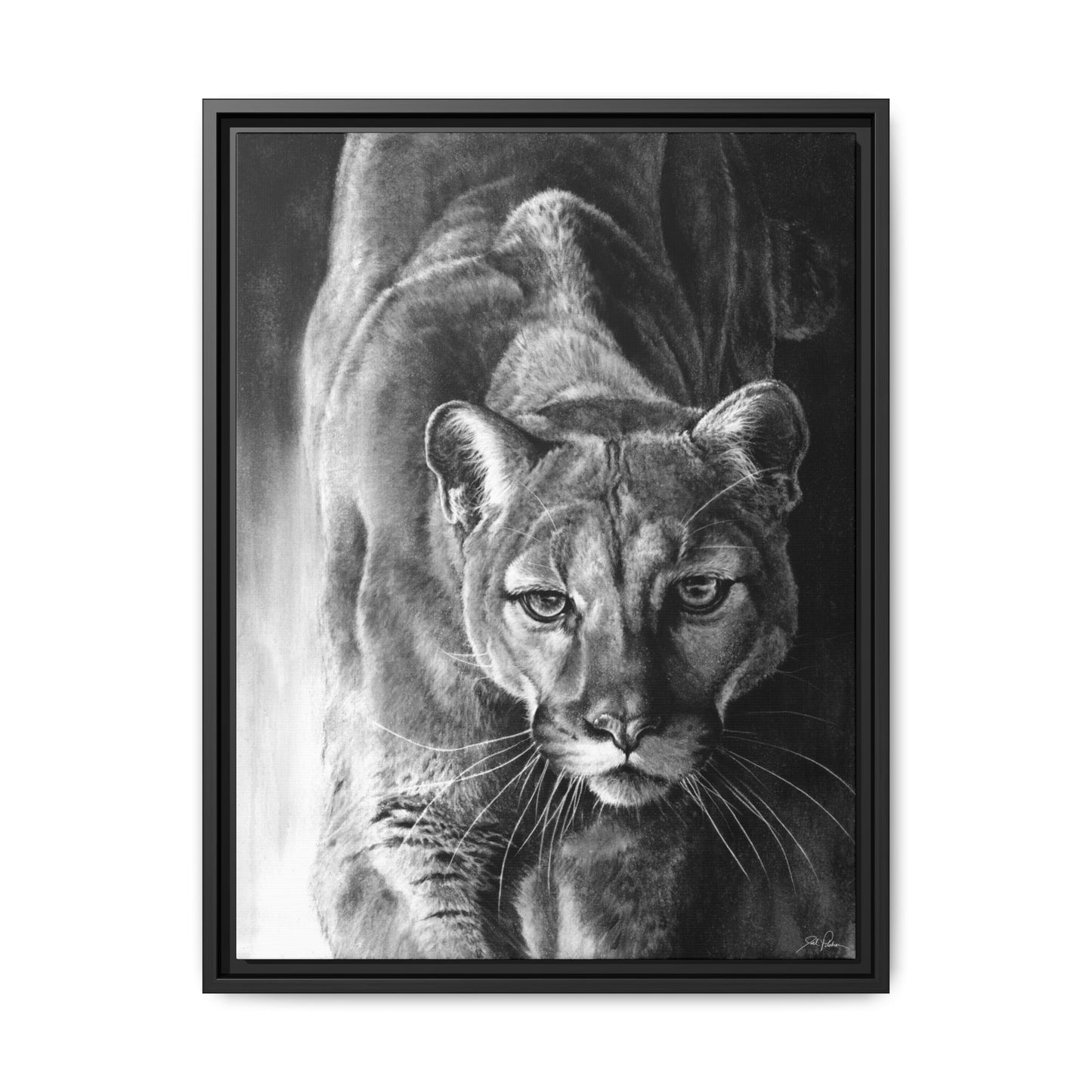 "Watcher in the Woods" Framed Canvas