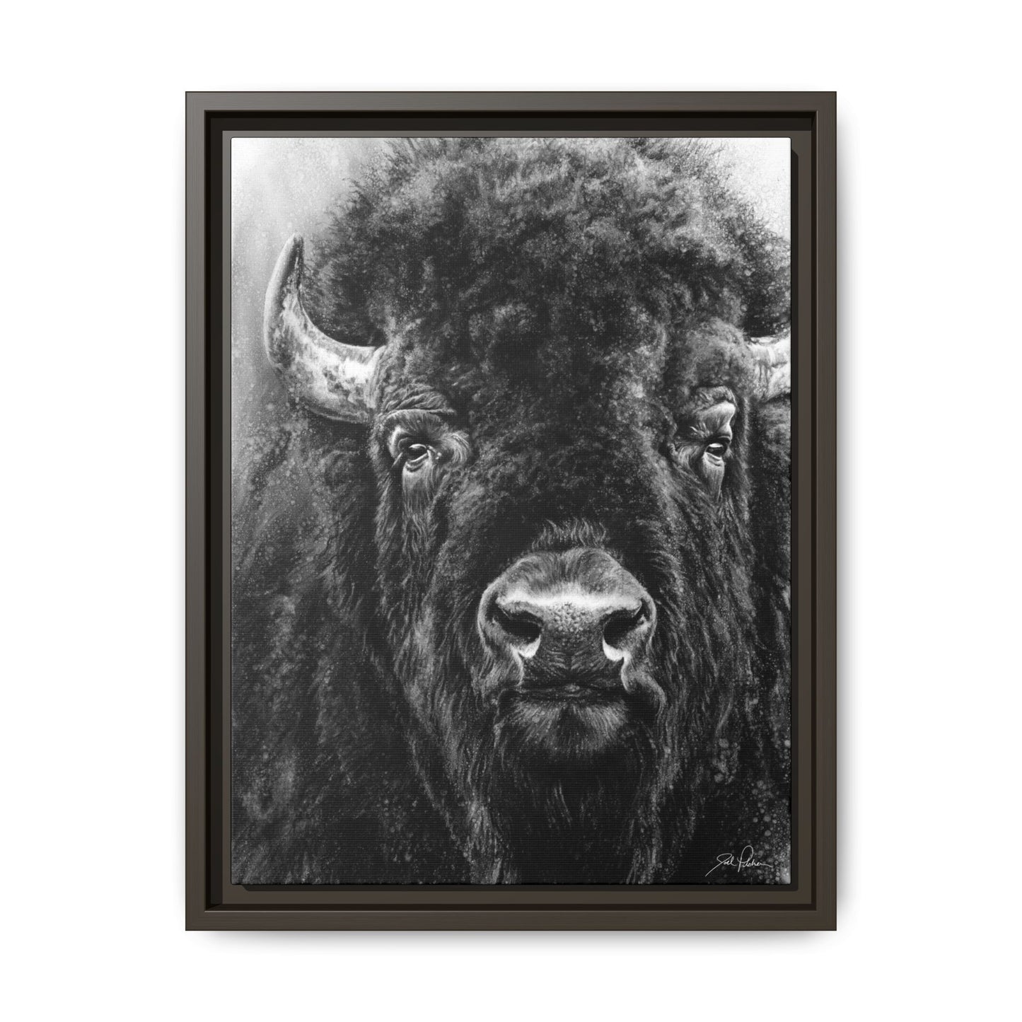 "Tatanka" Framed Canvas
