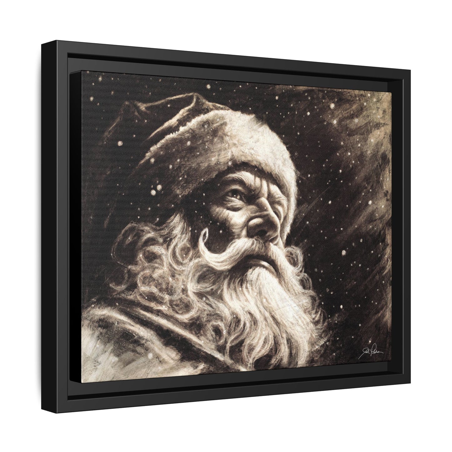 "Kris Kringle" Framed Canvas