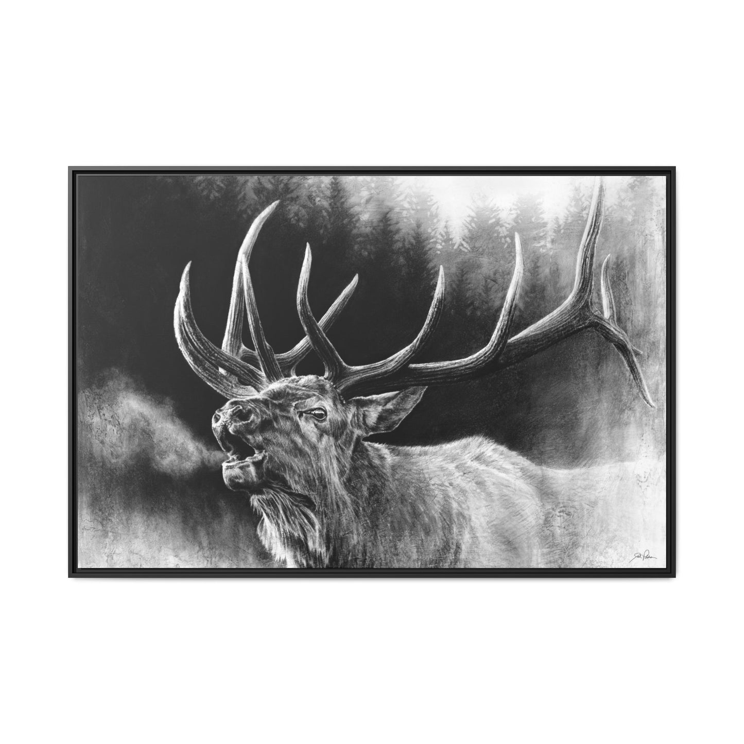 "Bugle Boy" Framed Canvas