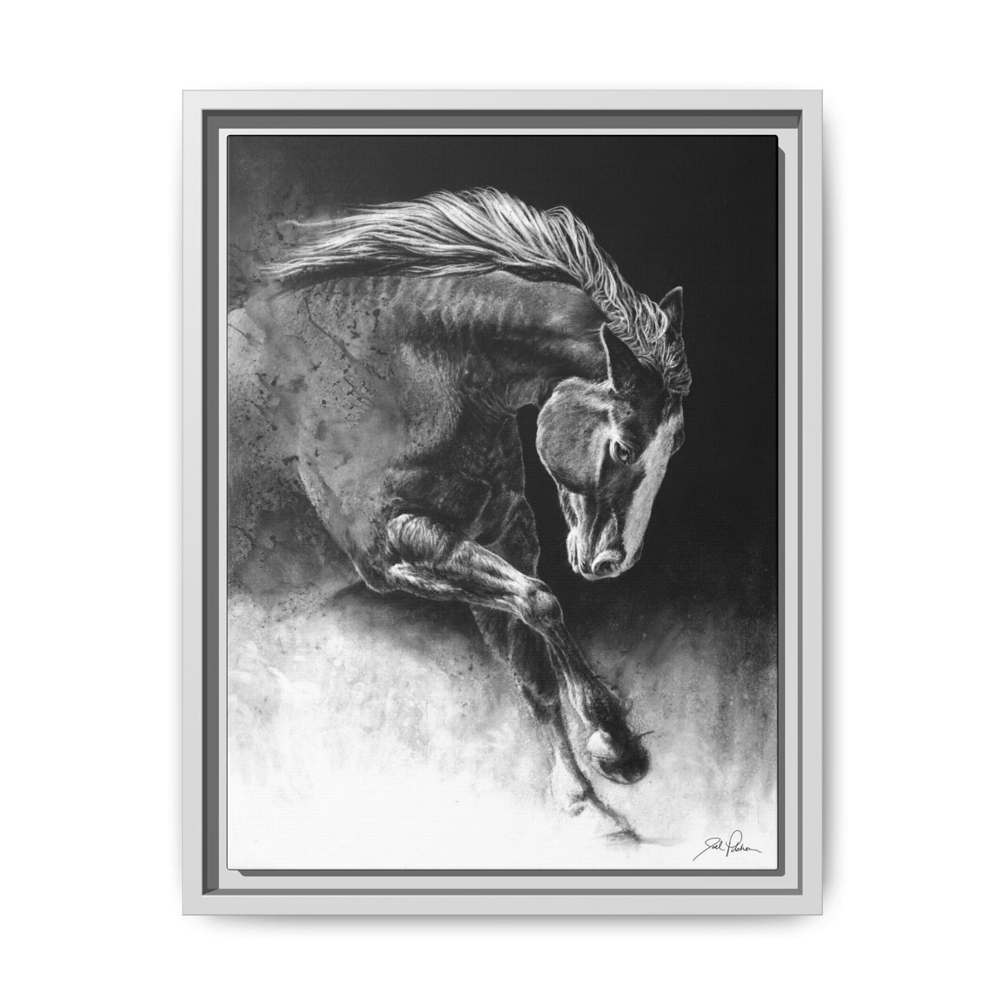 "Unbridled" Framed Canvas