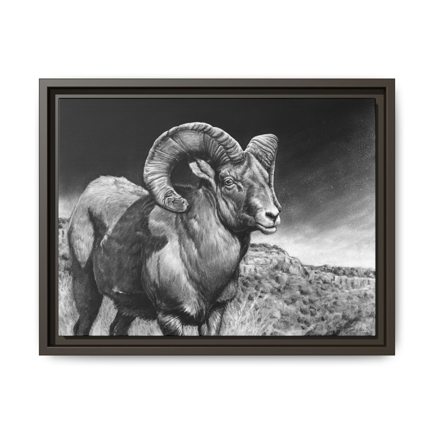 "High Class" Framed Canvas
