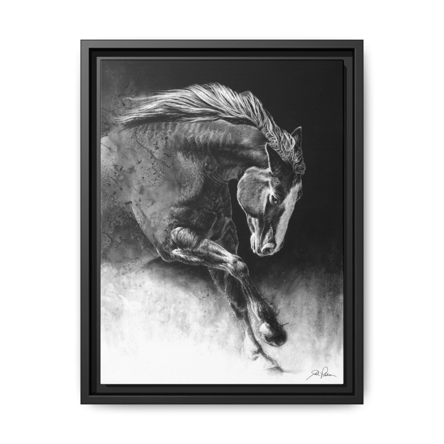 "Unbridled" Framed Canvas