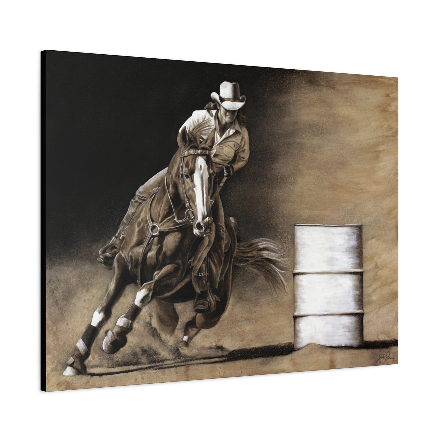 "Turn and Burn" Stretched Canvas