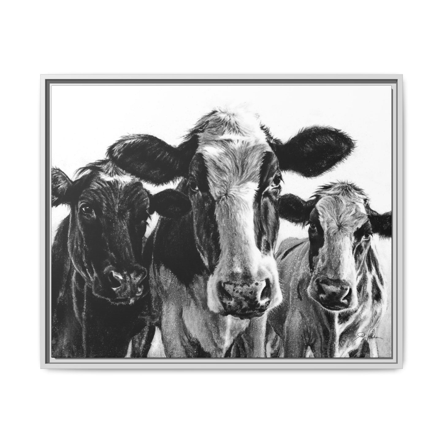 "Milk Maids" Framed Canvas