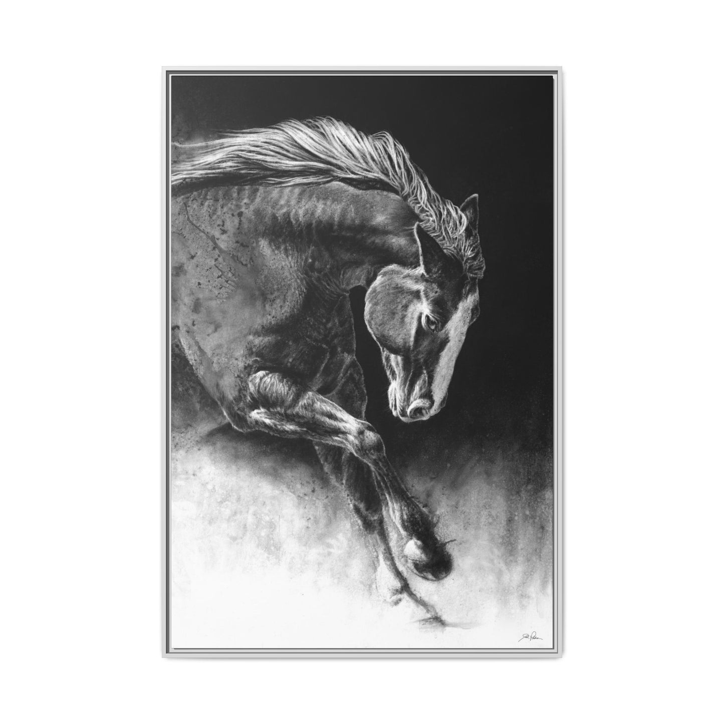 "Unbridled" Framed Canvas
