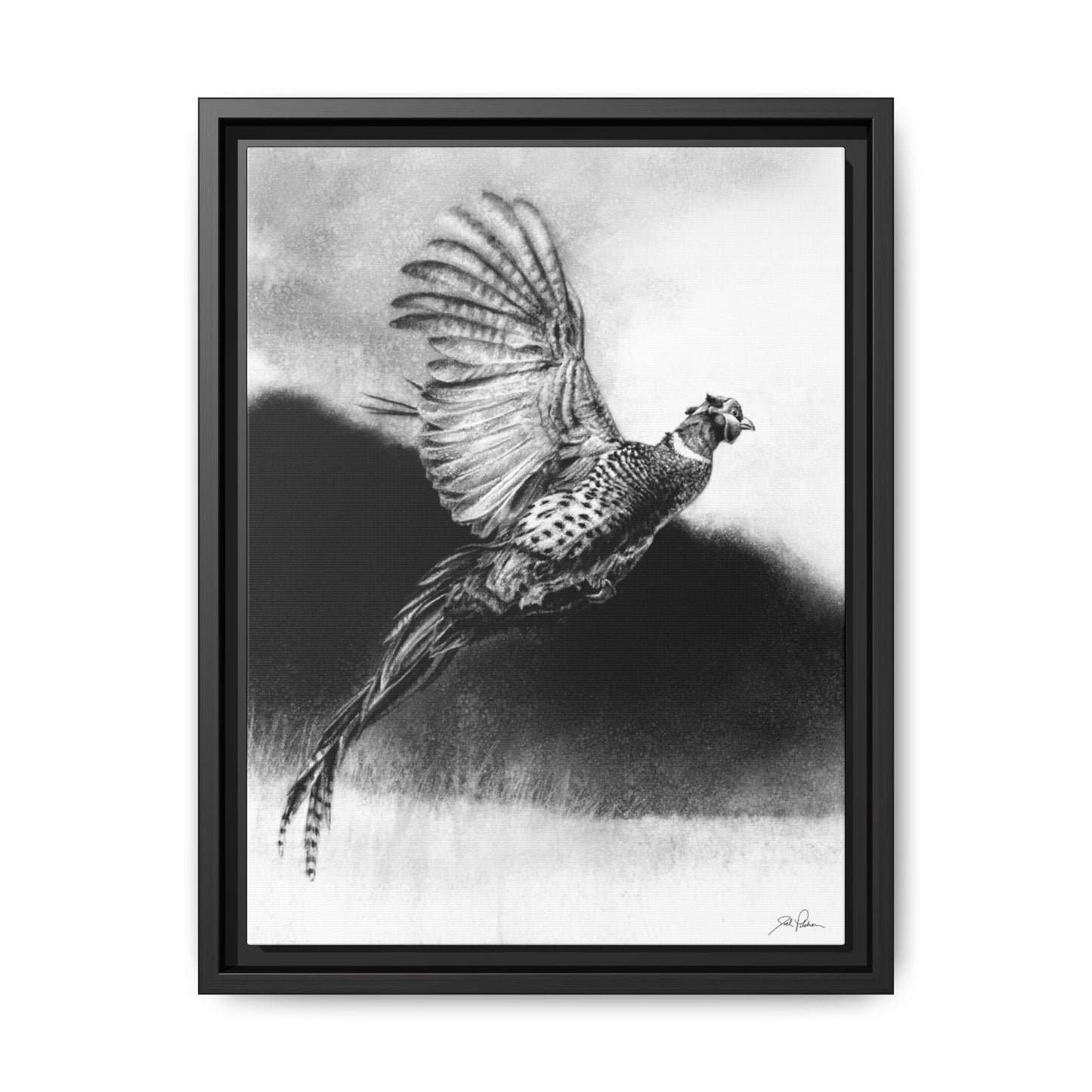 "Flushed" Framed Canvas