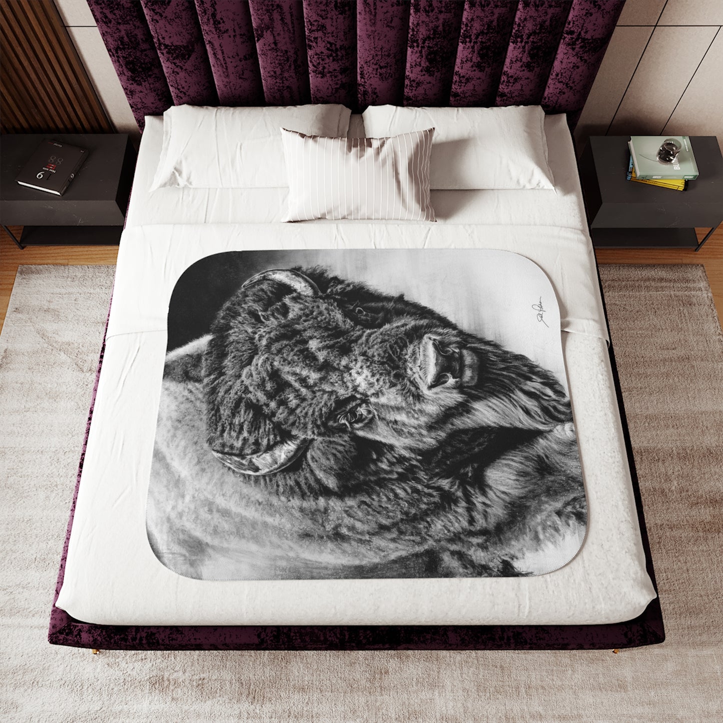 "Heavyweight Champ" Sherpa Blanket.
