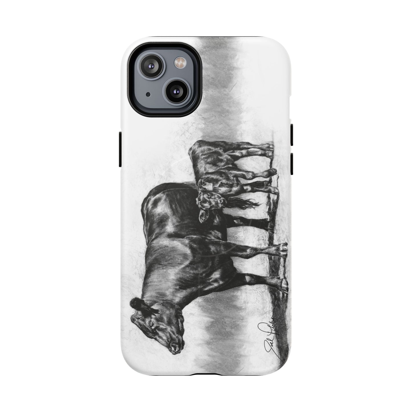 "Mama Cow & Calf" Magnetic Tough Case