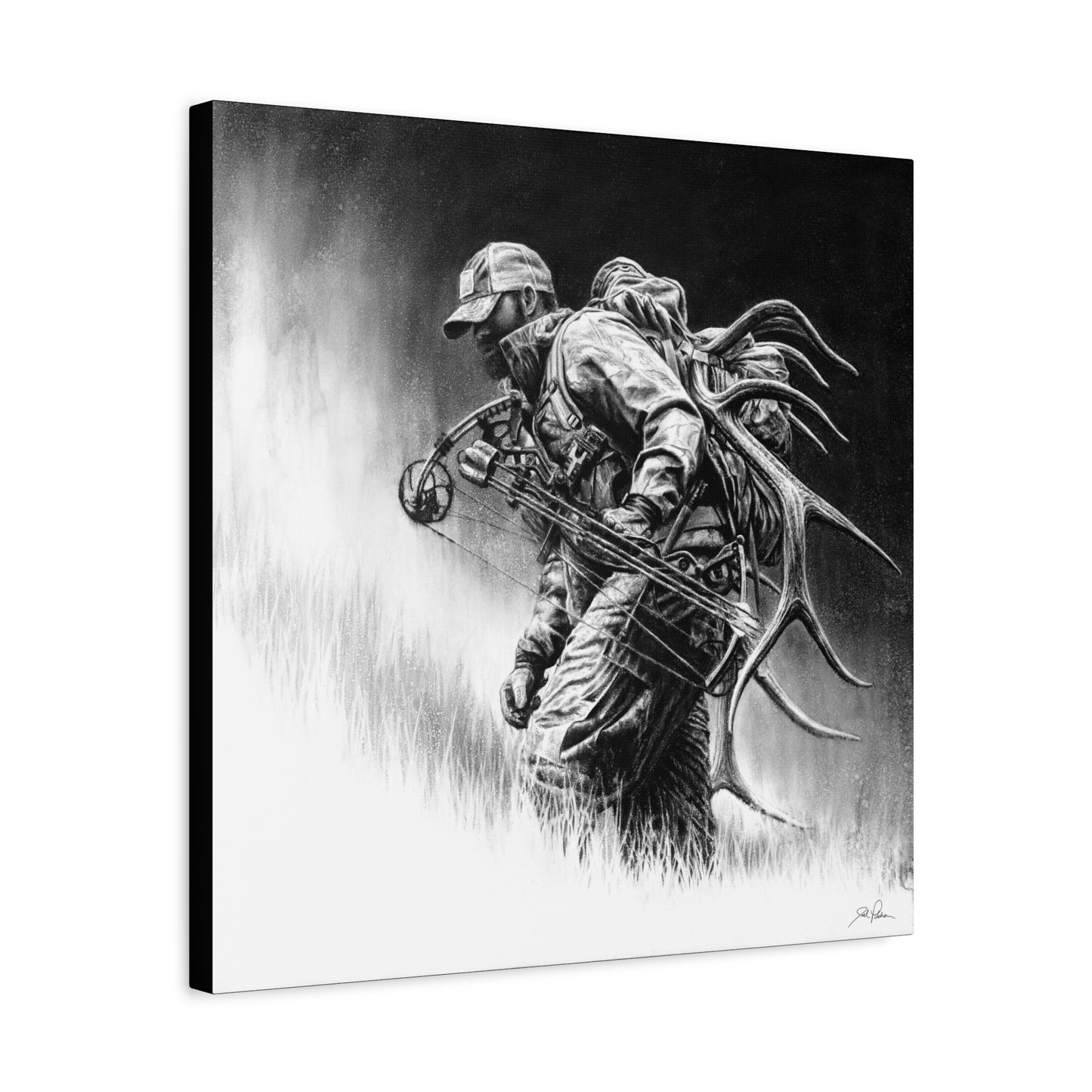 "Uphill Battle" Stretched Canvas
