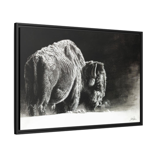 "Frosty" Framed Canvas