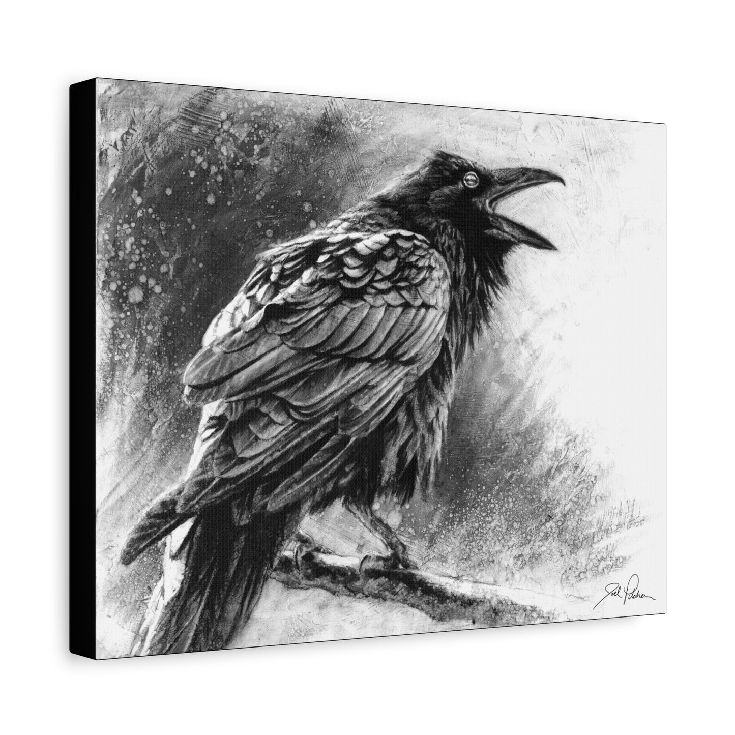 "Raven" Stretched Canvas