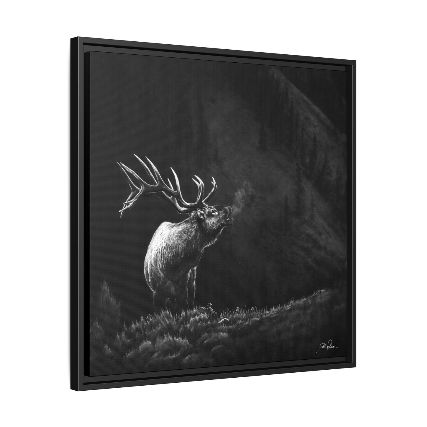 "Mountain Monarch" Framed Canvas