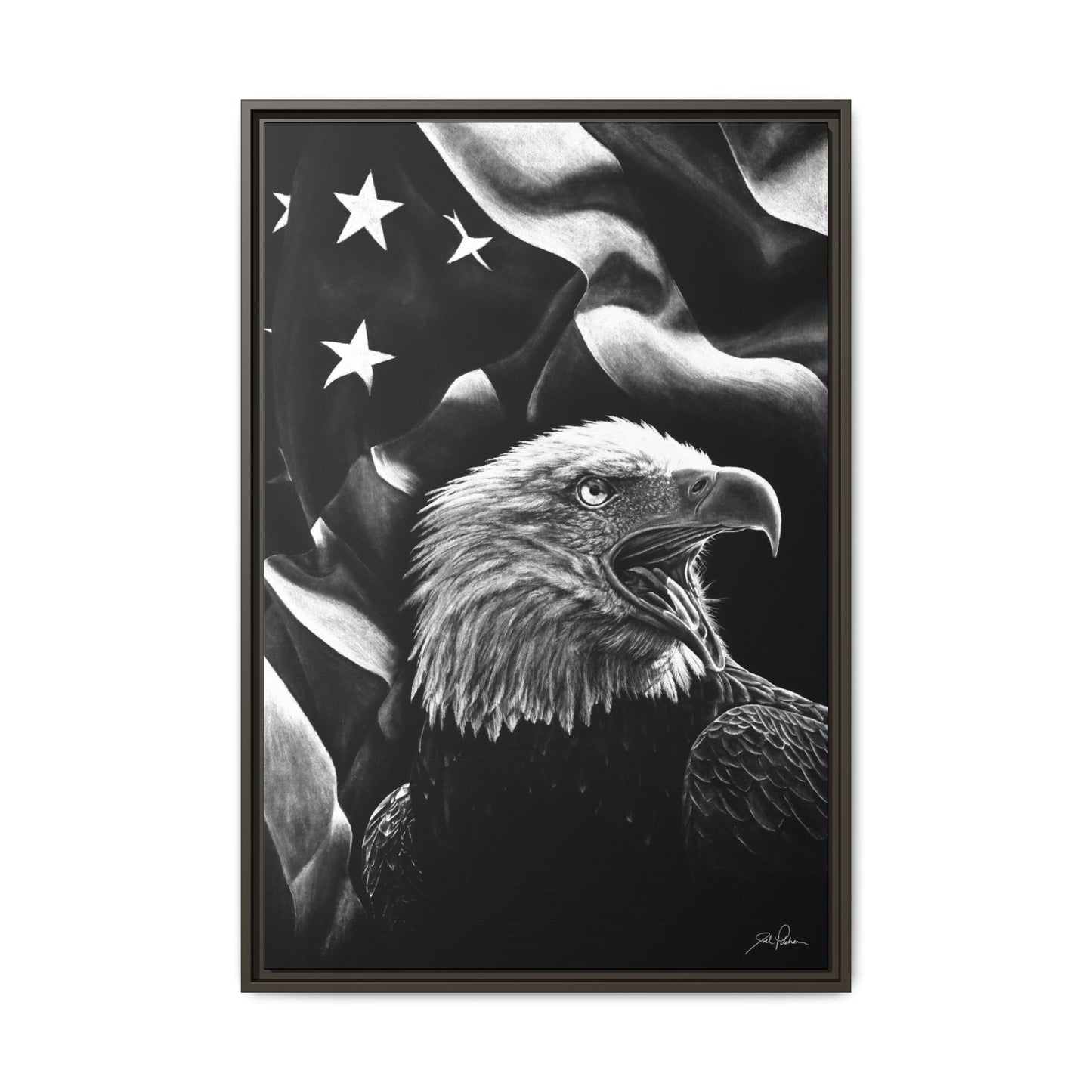 "American Eagle" Framed Canvas