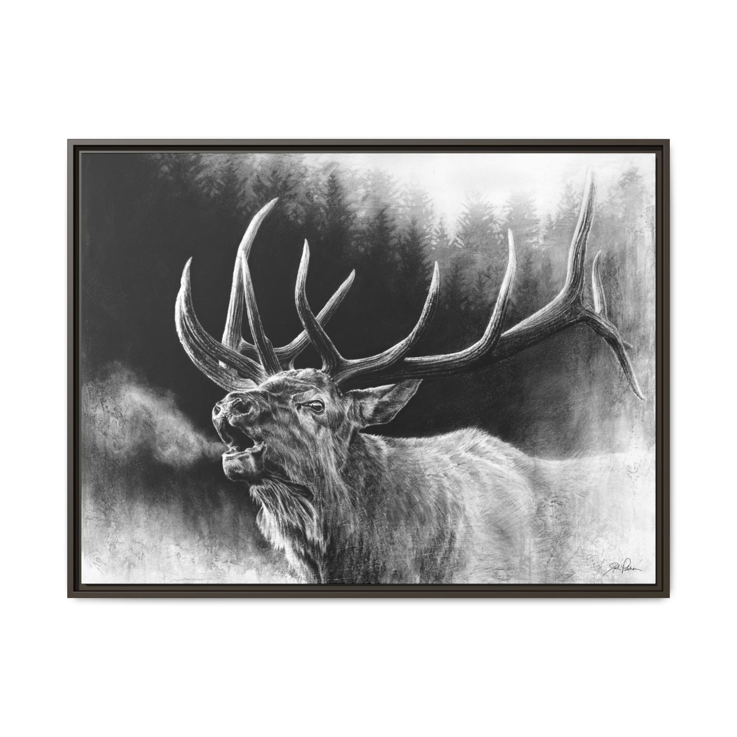 "Bugle Boy" Framed Canvas