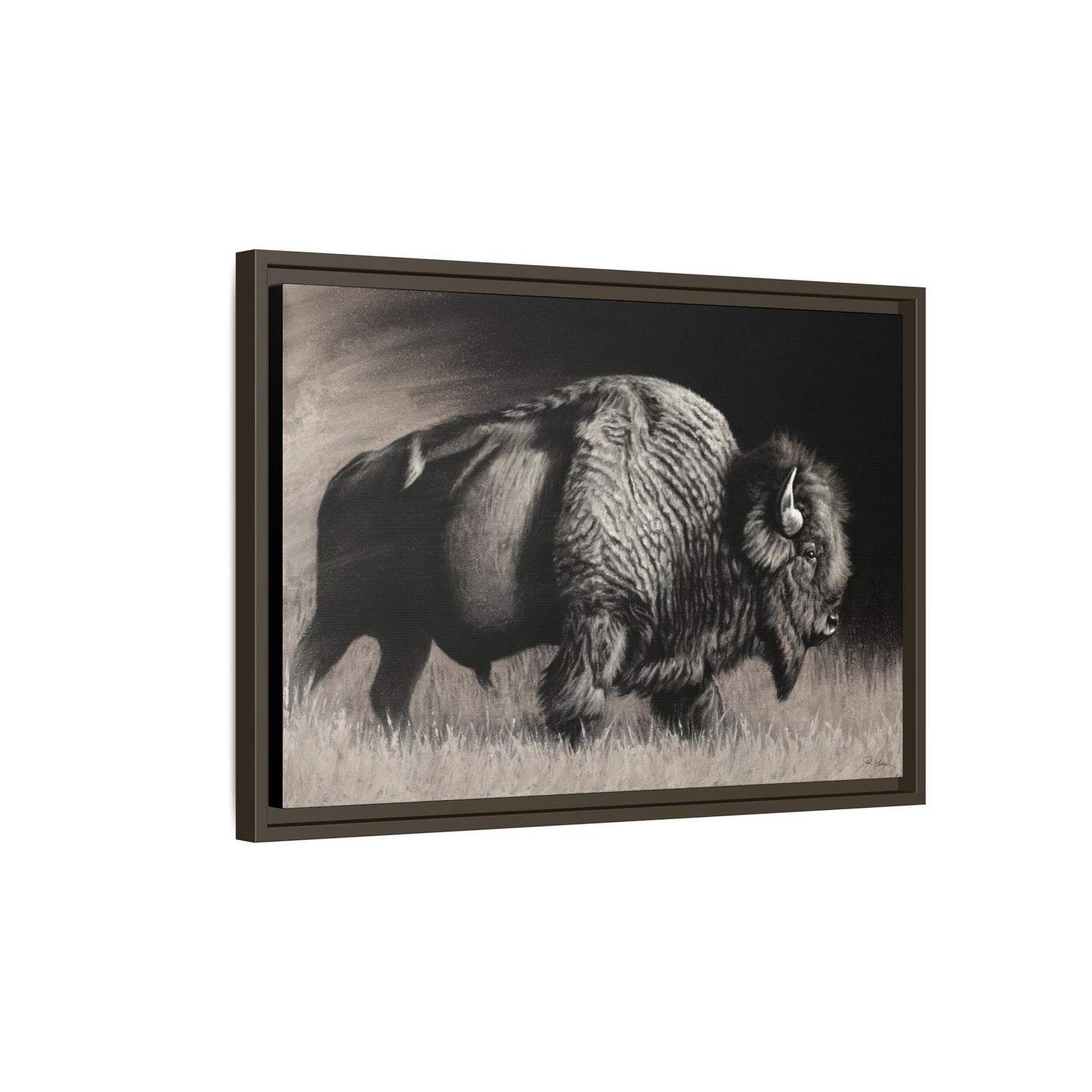 "Into the Storm" Framed Canvas