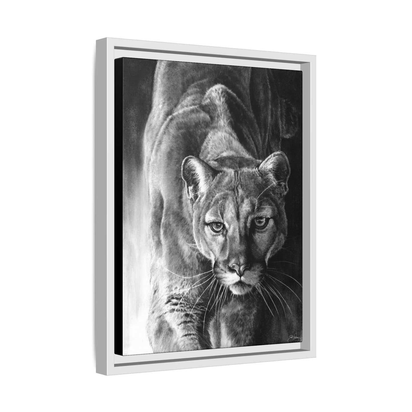 "Watcher in the Woods" Framed Canvas